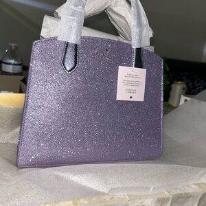 Kate Spade Purple Satchel with Shimmer Finish